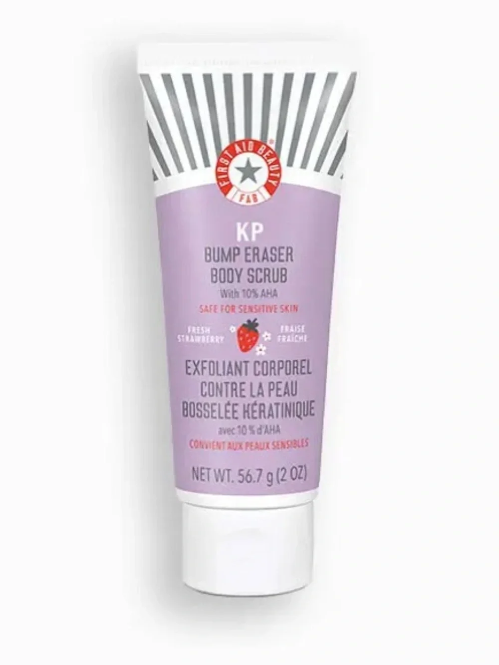 FIRST AID BEAUTY KP Bump Eraser Body Scrub 10% AHA Fresh Strawberry